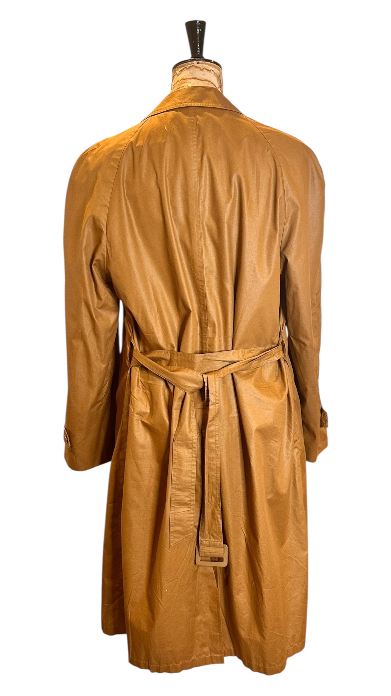 Vintage 80s Brown Trench Coat Uk 16