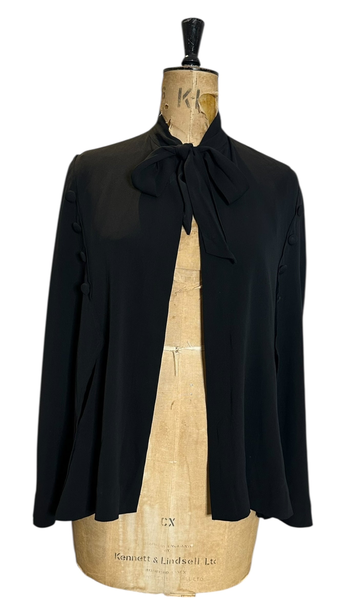 Vintage 40s Black Cape One size&nbsp;