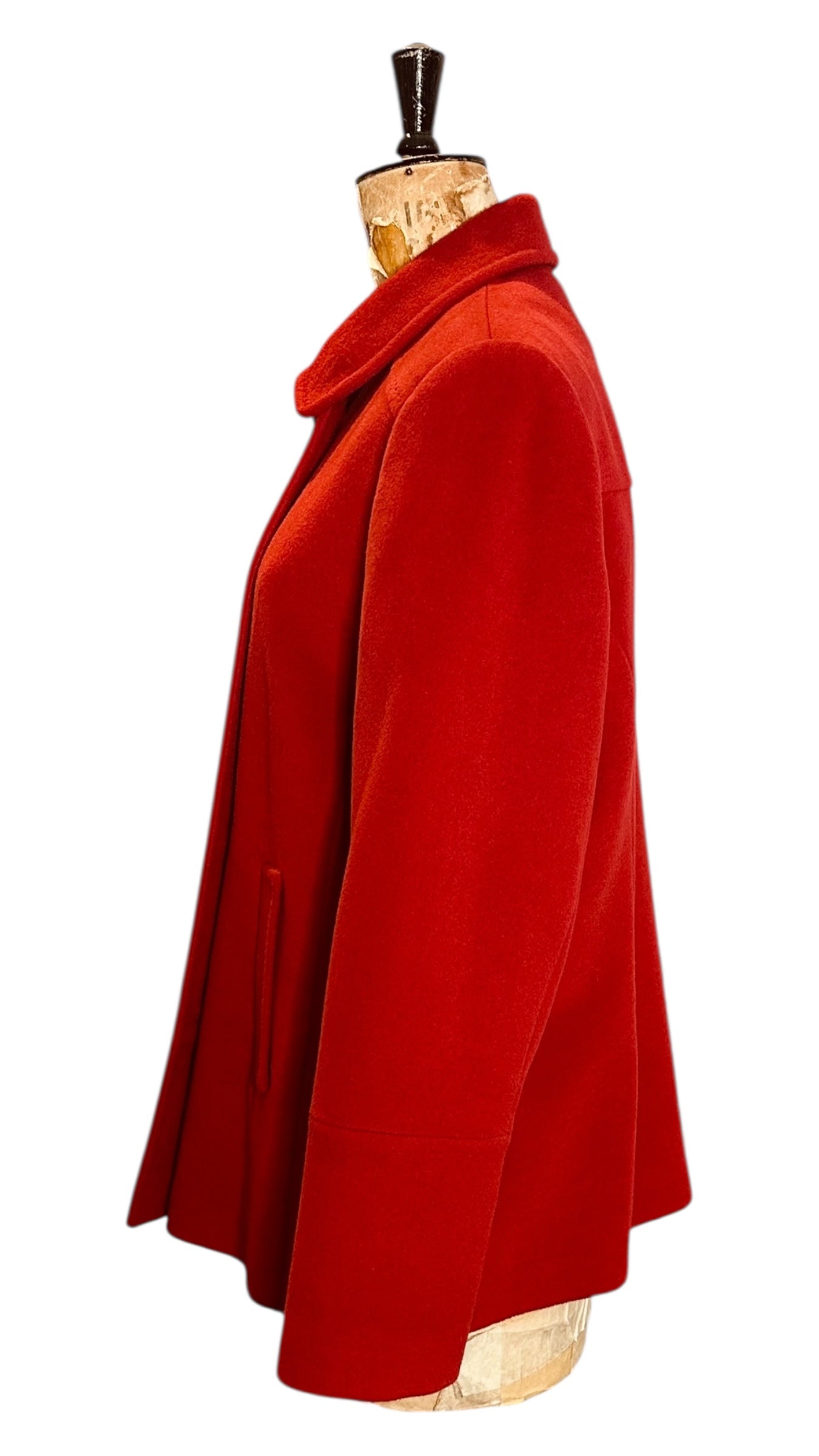 Vintage Red Cashmere Jacket UK 16- 18