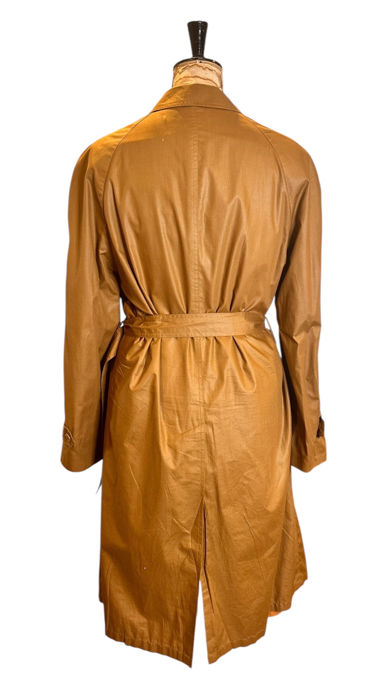 Vintage 80s Brown Trench Coat Uk 16