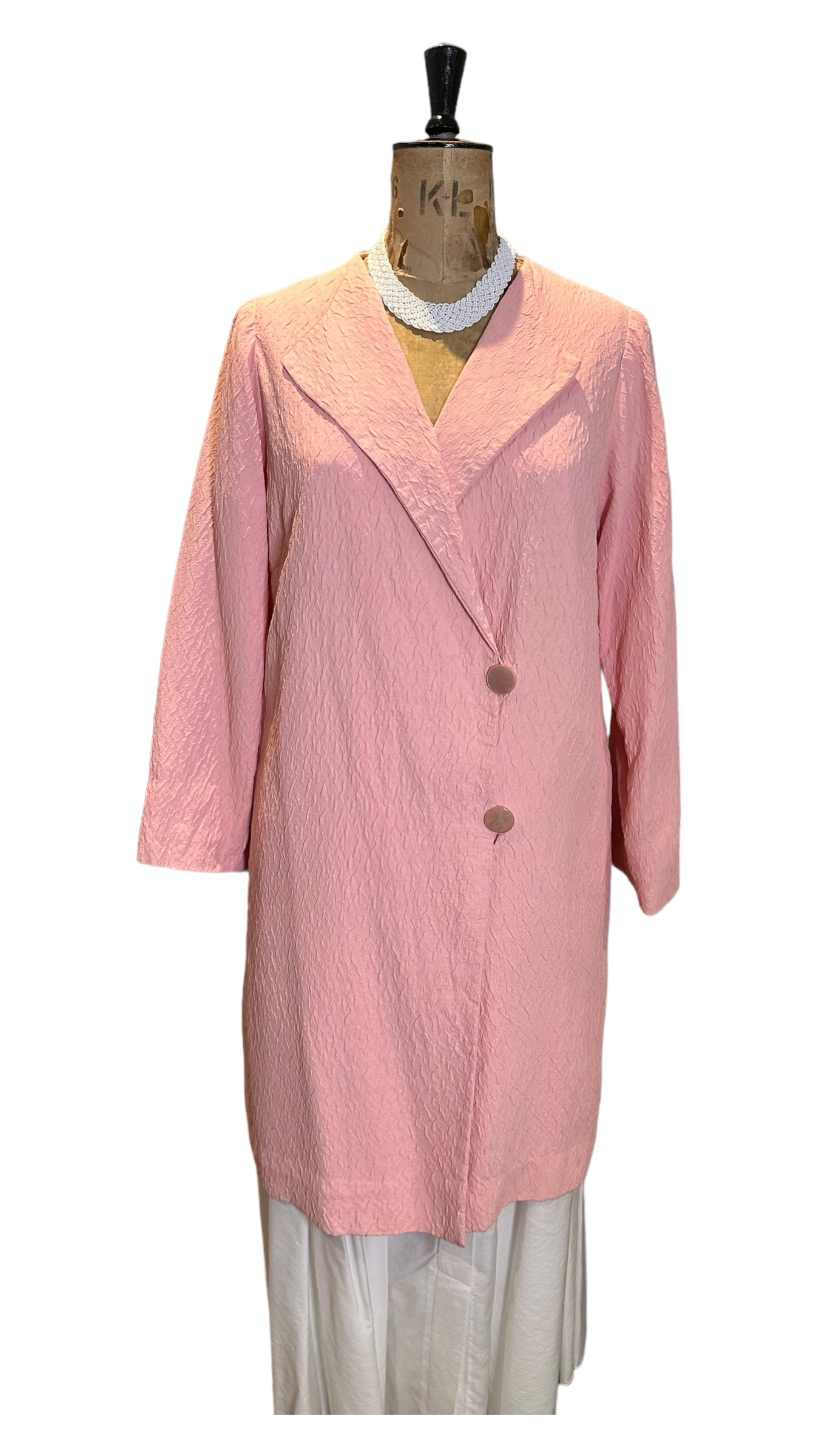 Vintage 50s Pink Coat Size UK 14- 16