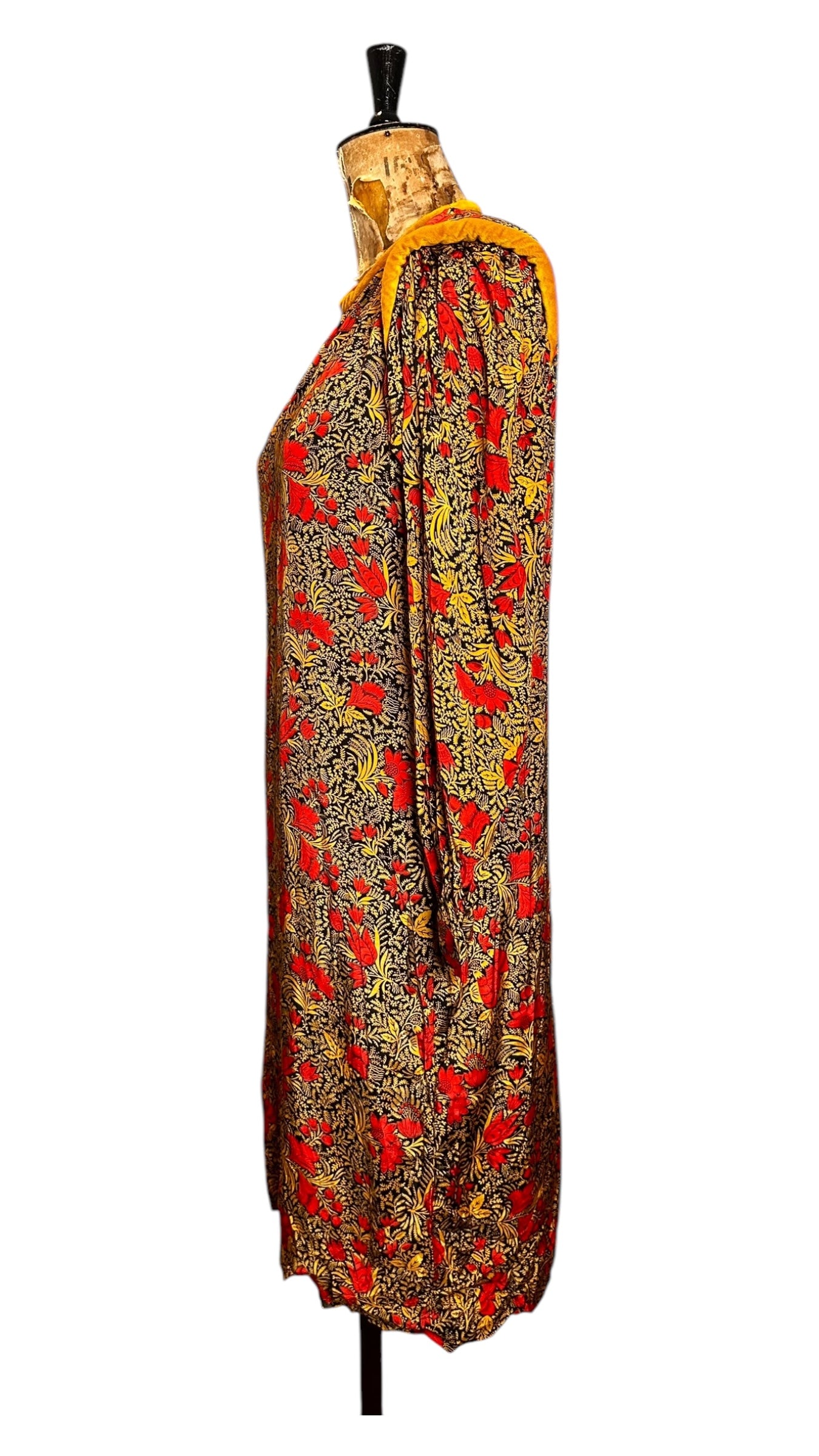 Vintage 70s Cotton Print Dress UK 12-