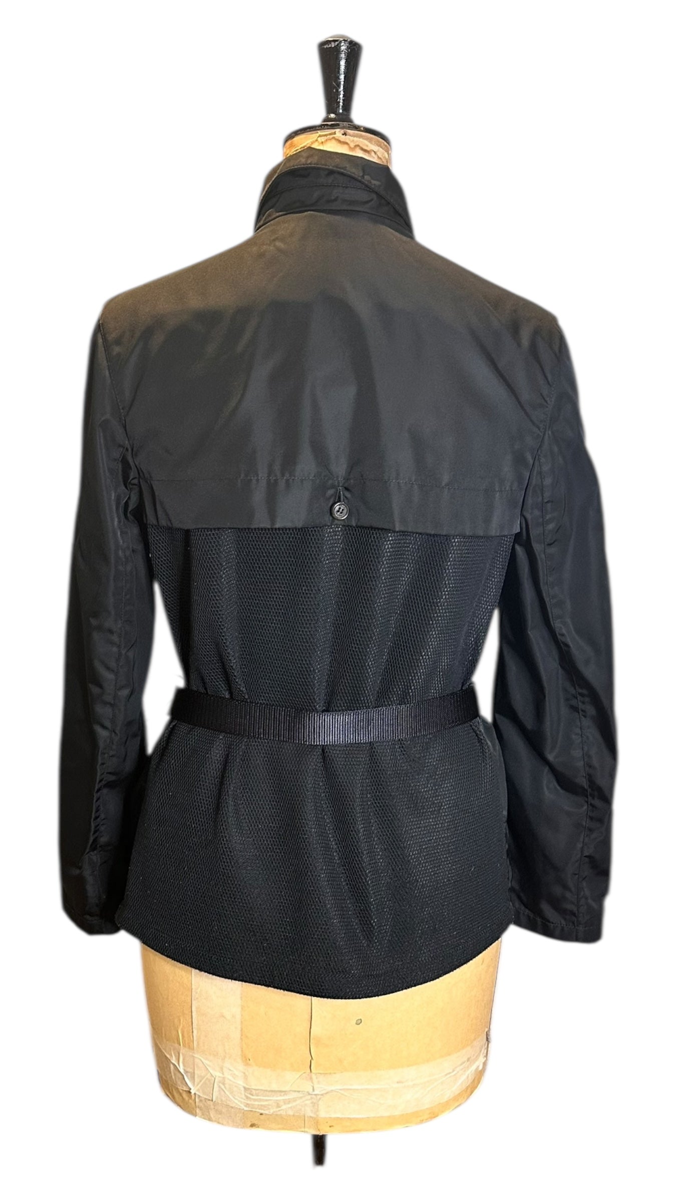 Vintage Prada Black Nylon Jacket UK 12-14