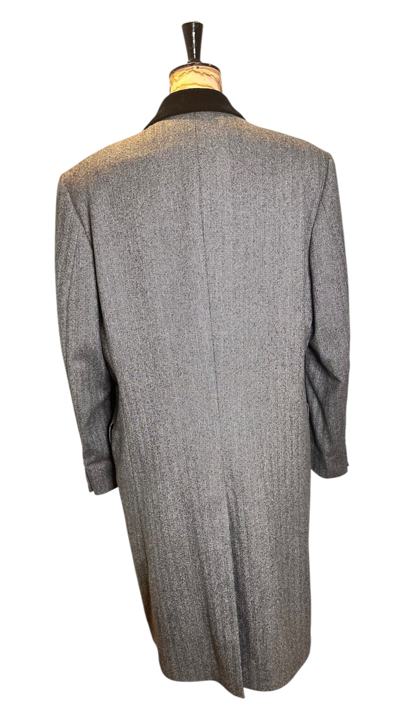 Vintage Grey Christian Dior Tweed Coat UK 18-