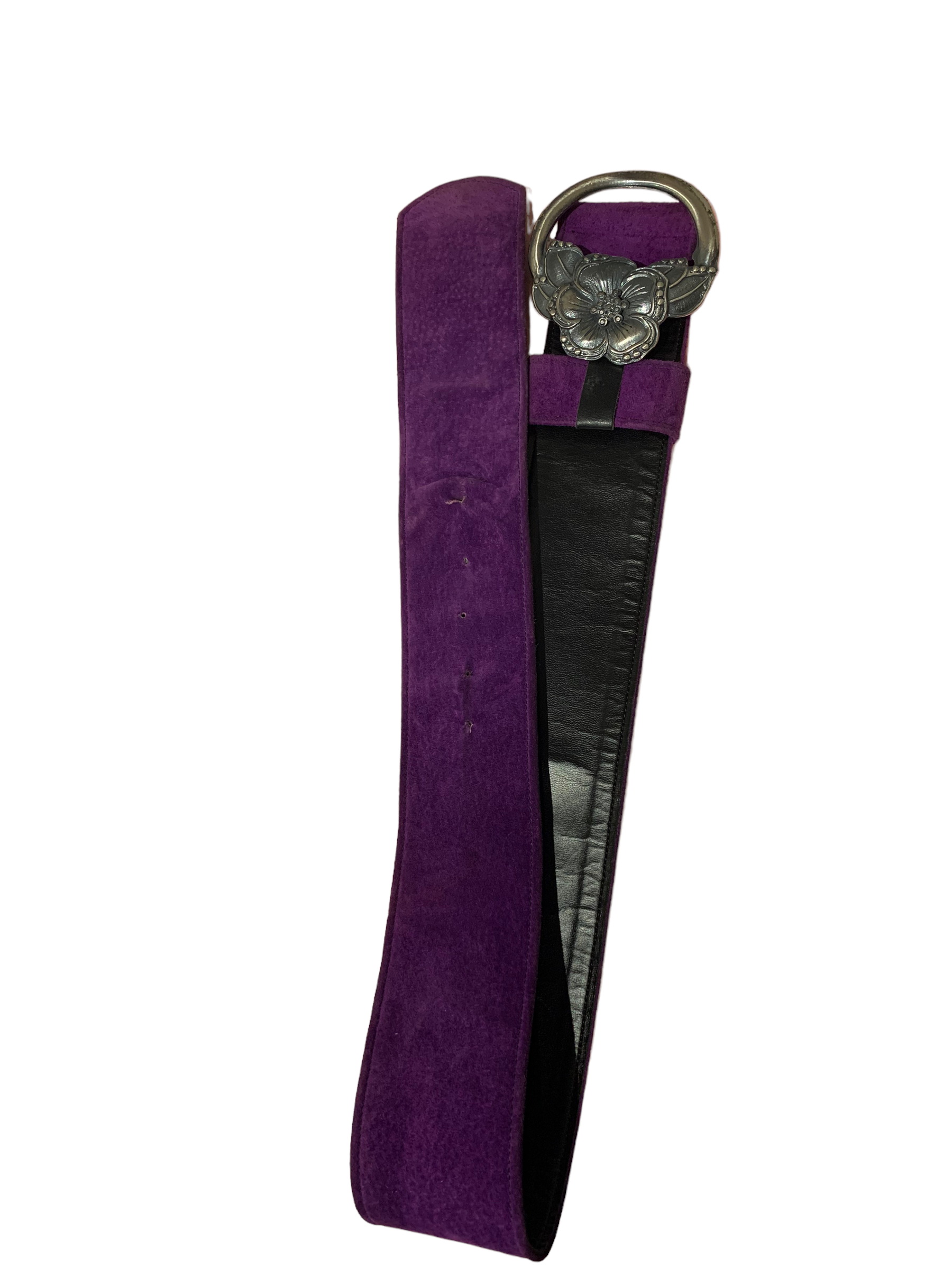 70s Purple Vintage Suede Belt